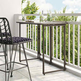 Folding Garden Table 90X51X75 Cm Poly Rattan