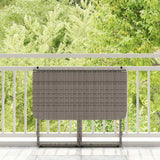 Folding Garden Table 90X51X75 Cm Poly Rattan
