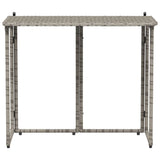 Folding Garden Table 90X51X75 Cm Poly Rattan