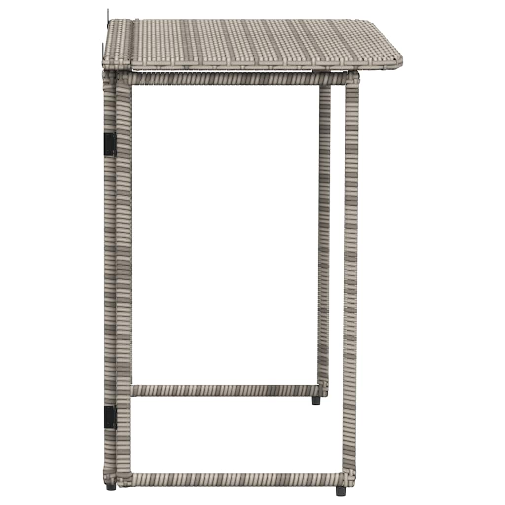 Folding Garden Table 90X51X75 Cm Poly Rattan