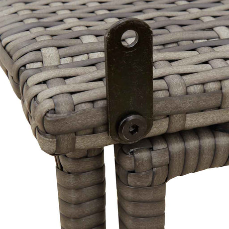 Folding Garden Table 90X51X75 Cm Poly Rattan