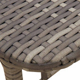 Folding Garden Table 90X51X75 Cm Poly Rattan