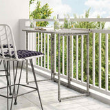 Folding Garden Table 90X51X75 Cm Poly Rattan
