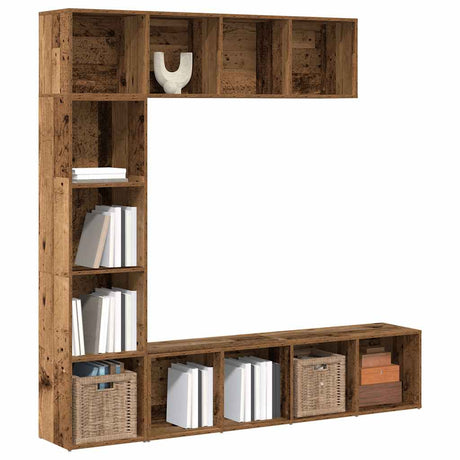 3 Piece Book/Tv Cabinet Set 180X30X180 Cm