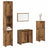4 Piece Bathroom Furniture Set Engineered Wood