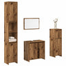 4 Piece Bathroom Furniture Set Engineered Wood