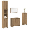 4 Piece Bathroom Furniture Set Engineered Wood