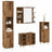4 Piece Bathroom Furniture Set Engineered Wood