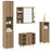 4 Piece Bathroom Furniture Set Engineered Wood