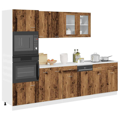 7 Piece Kitchen Cabinet Set Lyon Engineered Wood