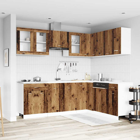 11 Piece Kitchen Cabinet Set Lyon Engineered Wood