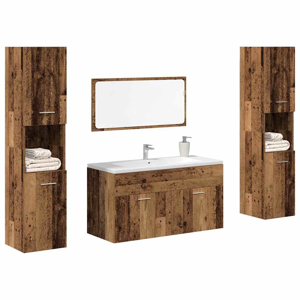 Bathroom Furniture Set Engineered Wood