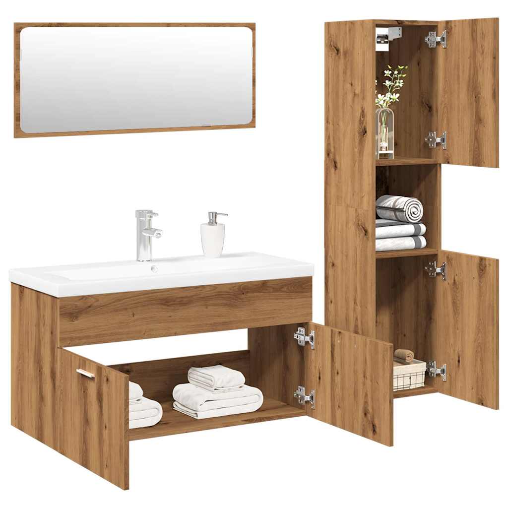 Bathroom Furniture Set Engineered Wood