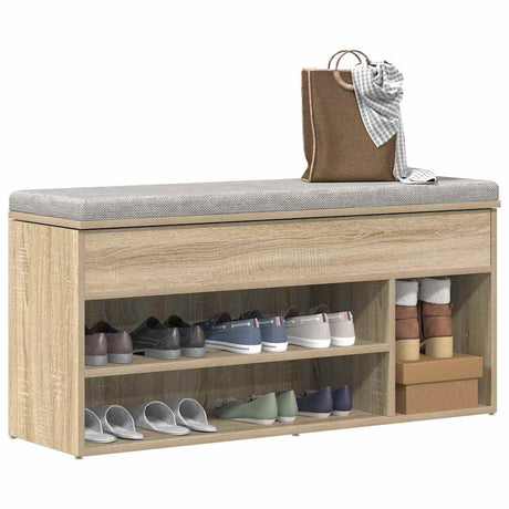 Shoe Bench 102X30.5X45 Cm Engineered Wood