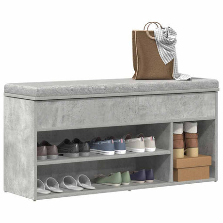 Shoe Bench 102X30.5X45 Cm Engineered Wood