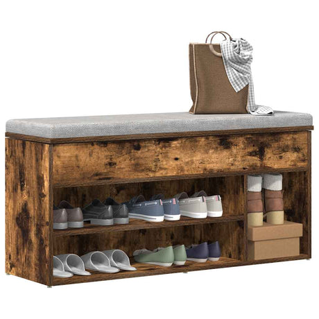 Shoe Bench 102X30.5X45 Cm Engineered Wood