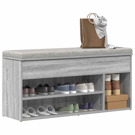 Shoe Bench 102X30.5X45 Cm Engineered Wood