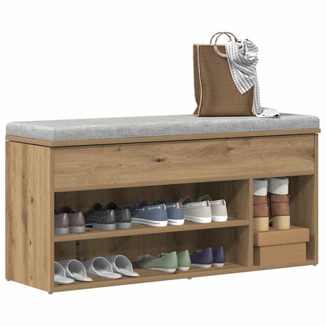 Shoe Bench 102X30.5X45 Cm Engineered Wood