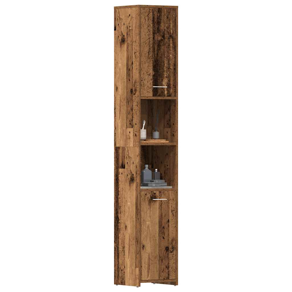 Bathroom Cabinet 30X30X183.5 Cm Engineered Wood