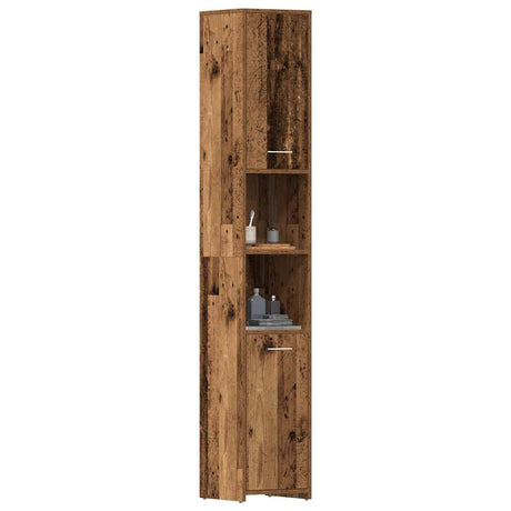 Bathroom Cabinet 30X30X183.5 Cm Engineered Wood