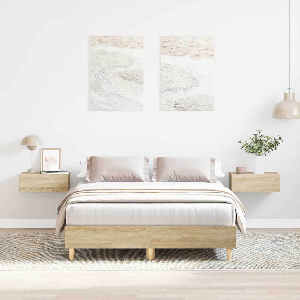 Bed Frame Without Mattress 180X200Cm Engineered Wood