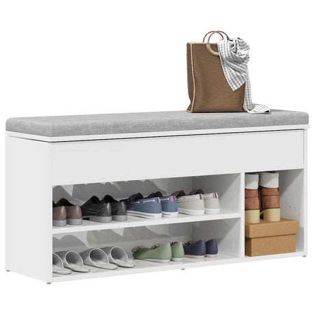 Shoe Bench 102X30.5X45 Cm Engineered Wood