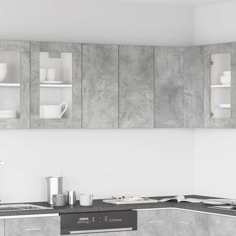 Kitchen Wall Cabinet Concrete Grey 60X31X60 Cm Engineered Wood