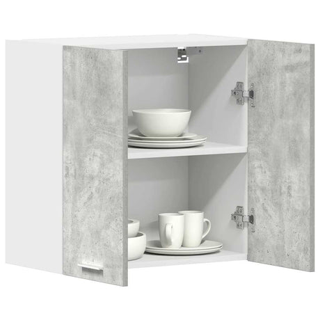 Kitchen Wall Cabinet Concrete Grey 60X31X60 Cm Engineered Wood