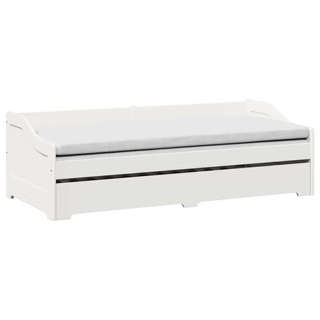Daybed With Trundle Without Mattress Irun 90X200 Cm