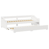 Daybed With Trundle Without Mattress Irun 90X200 Cm