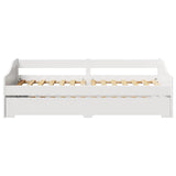 Daybed With Trundle Without Mattress Irun 90X200 Cm