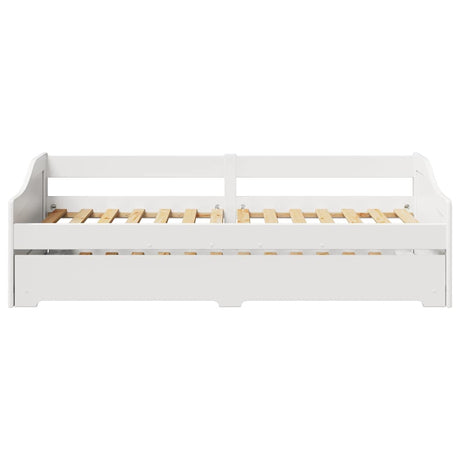 Daybed With Trundle Without Mattress Irun 90X200 Cm