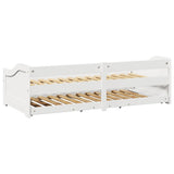 Daybed With Trundle Without Mattress Irun 90X200 Cm