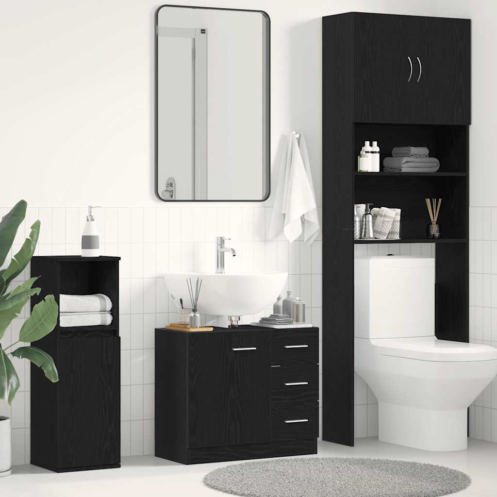 Sink Cabinet 63X30X54 Cm Engineered Wood