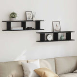 Wall Shelf 2 Pcs Engineered Wood