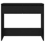 Console Table Black Oak 89x41x76.5 cm Engineered Wood