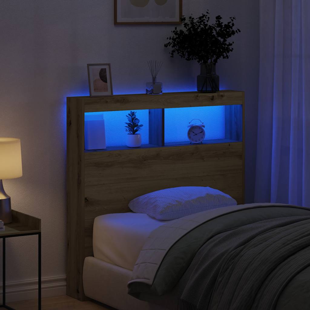 Headboard Cabinet With Led