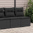 2 Piece Garden Sofa Set With Cushions Beige Poly Rattan Acacia
