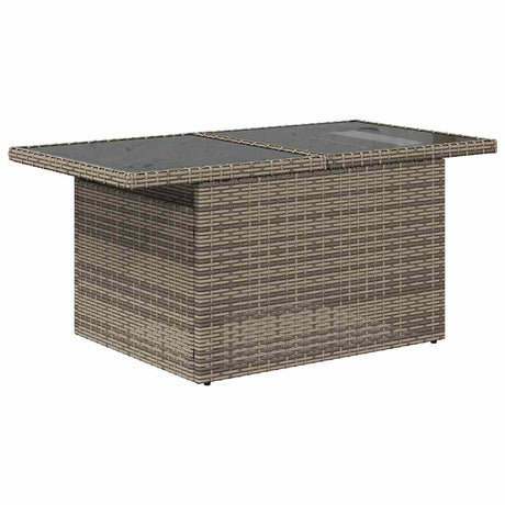 11 Piece Garden Sofa Set With Cushions Poly Rattan Acacia