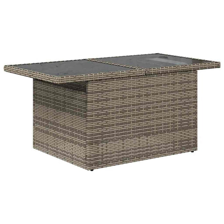 11 Piece Garden Sofa Set With Cushions Poly Rattan Acacia