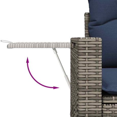 11 Piece Garden Sofa Set With Cushions Poly Rattan Acacia