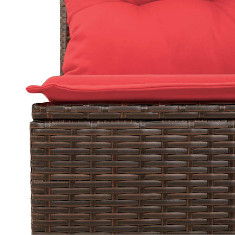10 Piece Garden Sofa Set With Cushions Poly Rattan Acacia