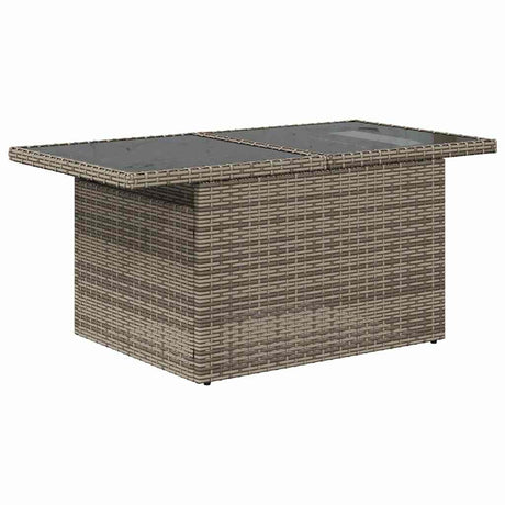 11 Piece Garden Sofa Set With Cushions Poly Rattan Acacia