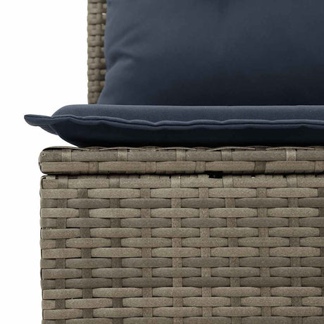 11 Piece Garden Sofa Set With Cushions Poly Rattan Acacia