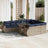 11 Piece Garden Sofa Set With Cushions Poly Rattan Acacia