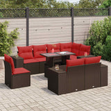 16 Piece Garden Sofa Set With Cushions Poly Rattan Acacia
