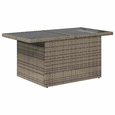 14 Piece Garden Sofa Set With Cushions Poly Rattan Acacia