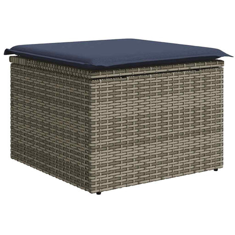 14 Piece Garden Sofa Set With Cushions Poly Rattan Acacia