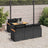 6 Piece Garden Sofa Set With Cushions Black Poly Rattan Acacia