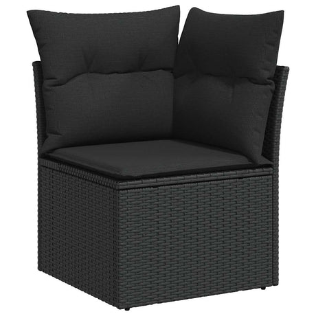 11 Piece Garden Sofa Set With Cushions Poly Rattan Acacia